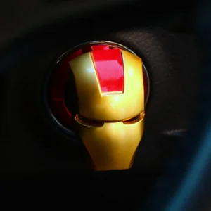 Car start Stop Button Cover - Iron Man Gold model